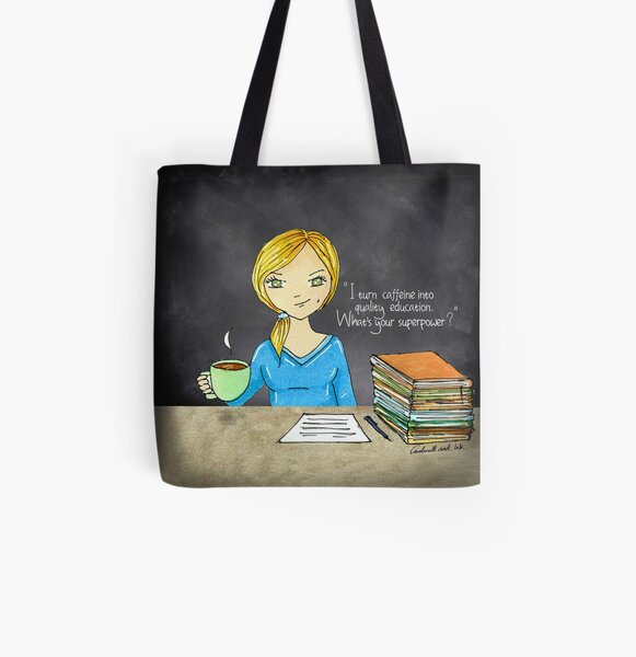 Teacher coffee 14 All Over Print Tote Bag