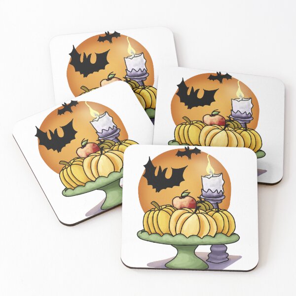 Item preview, Pumpkins and Bats in Moonlight designed and sold by Amalus-files.
