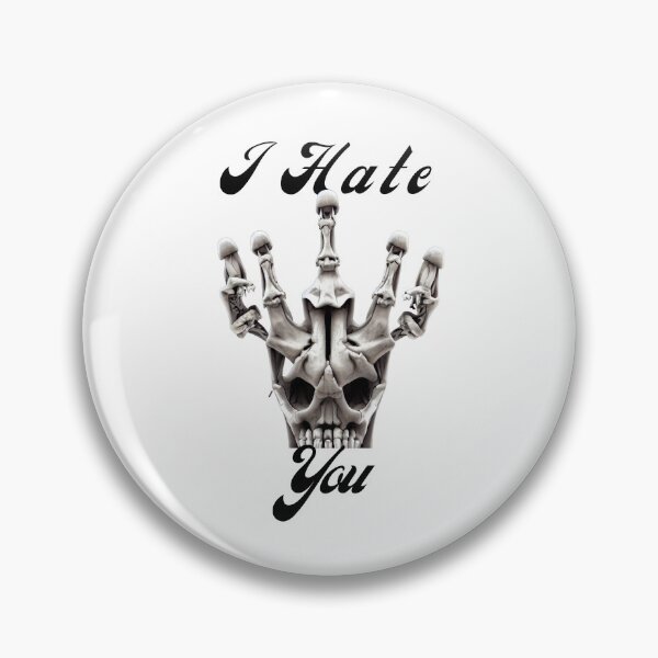 Item preview, Scary I Hate You Emoji Sticker designed and sold by TheCreativeFab.