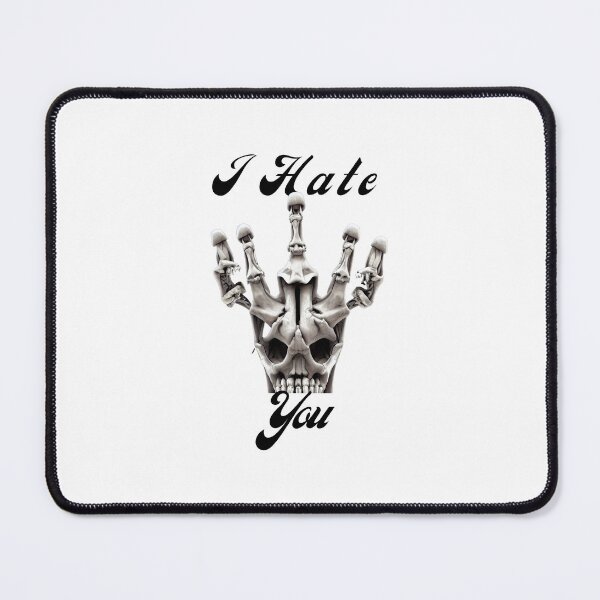 Item preview, Scary I Hate You Emoji Sticker designed and sold by TheCreativeFab.