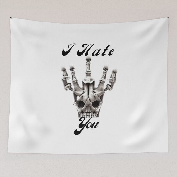 Item preview, Scary I Hate You Emoji Sticker designed and sold by TheCreativeFab.