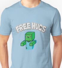 Camiseta unisex Minecraft Zombie | "Abrazos gratis"