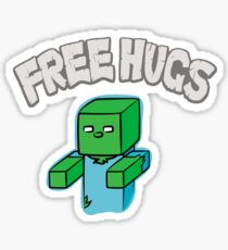 Minecraft Zombie | "Free Hugs" Sticker