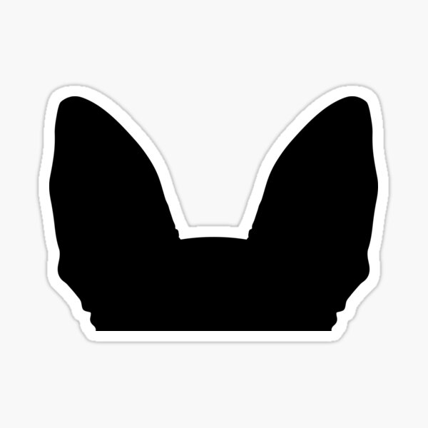 German Shepherd Dog Ears Sticker
