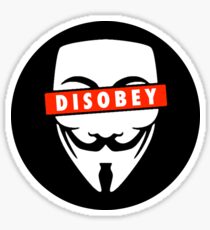 Disobey Censorship Circle Sticker