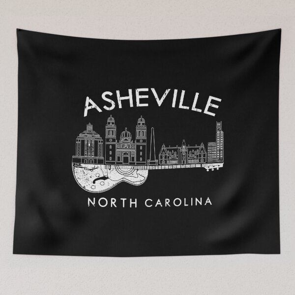 Item preview, Asheville Souvenir Men North Carolina Gift Music Guitar designed and sold by DSWShirts.