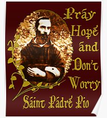 St Padre Pio Poster