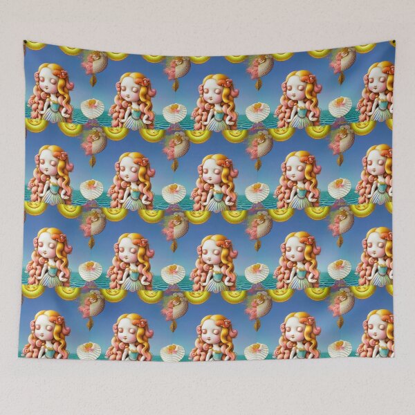 Item preview, Colorful Venus | Princess with long curly hair designed and sold by LenaKiagia.