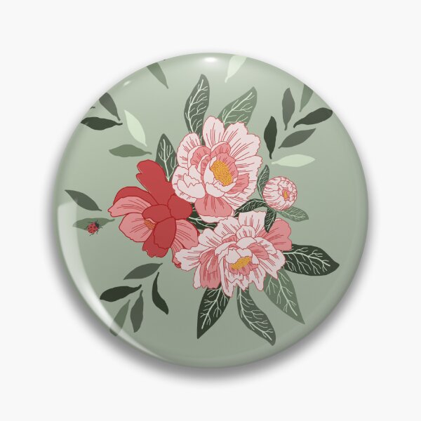 Item preview, Peonies and orange balls designed and sold by Ema Tudose.