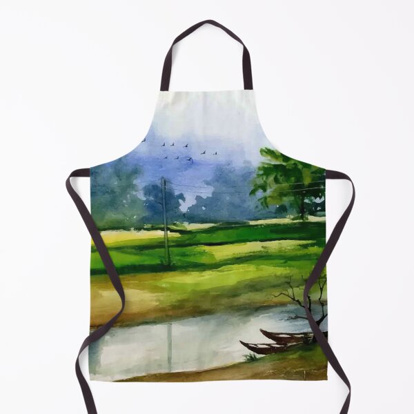 Item preview, Hand Drawn Water Color Nature Land Scape Art designed and sold by JTS STORE.