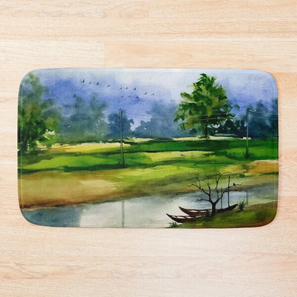 Item preview, Hand Drawn Water Color Nature Land Scape Art designed and sold by JTS STORE.