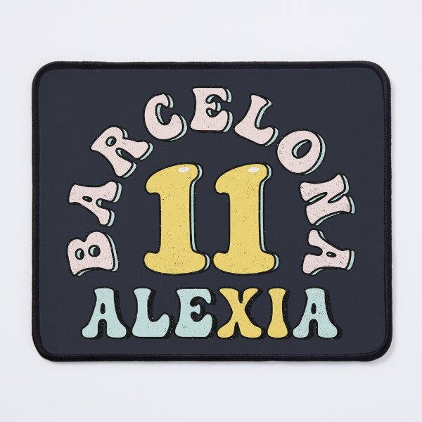 Item preview, Alexia 11 Barcelona Femeni (Retro Groovy Style) designed and sold by Numero14.