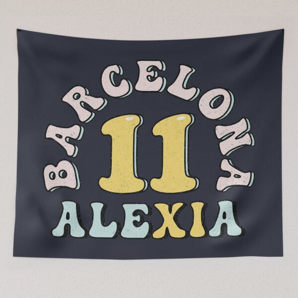 Item preview, Alexia 11 Barcelona Femeni (Retro Groovy Style) designed and sold by Numero14.