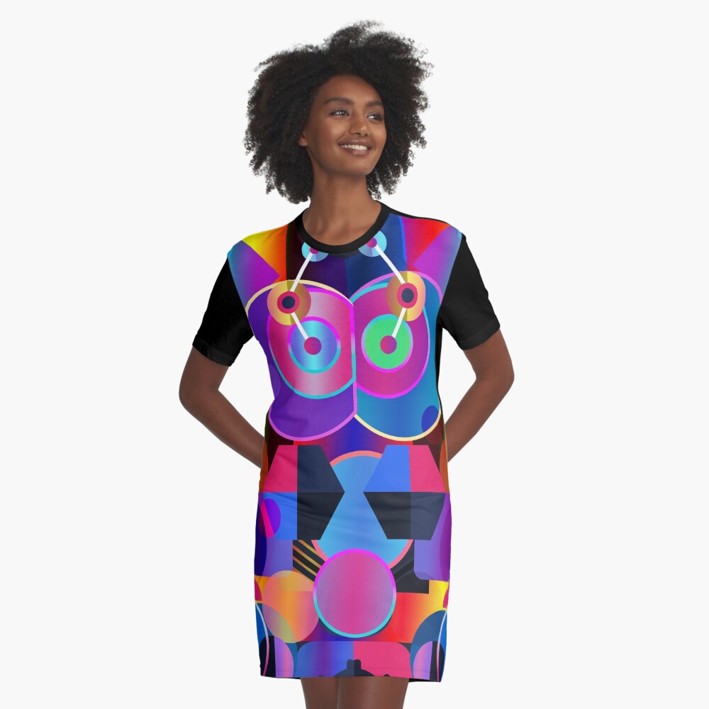 Item preview, Graphic T-Shirt Dress designed and sold by GeraldNewtonArt.
