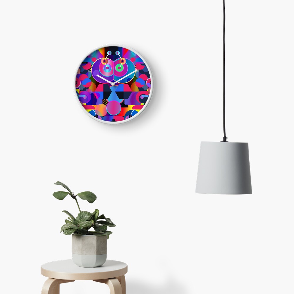 Item preview, Clock designed and sold by GeraldNewtonArt.