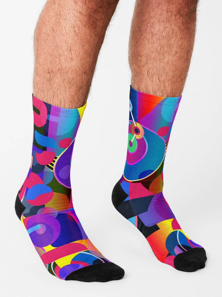 Socks, Geometric Pattern 1 designed and sold by GeraldNewtonArt