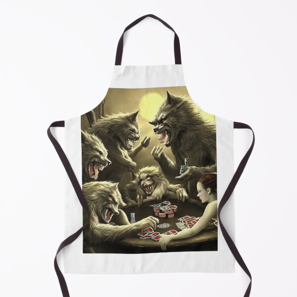 Item preview, Werewolves playing poker designed and sold by dwhowe.