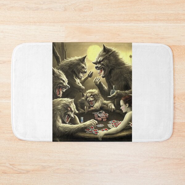 Item preview, Werewolves playing poker  designed and sold by dwhowe.
