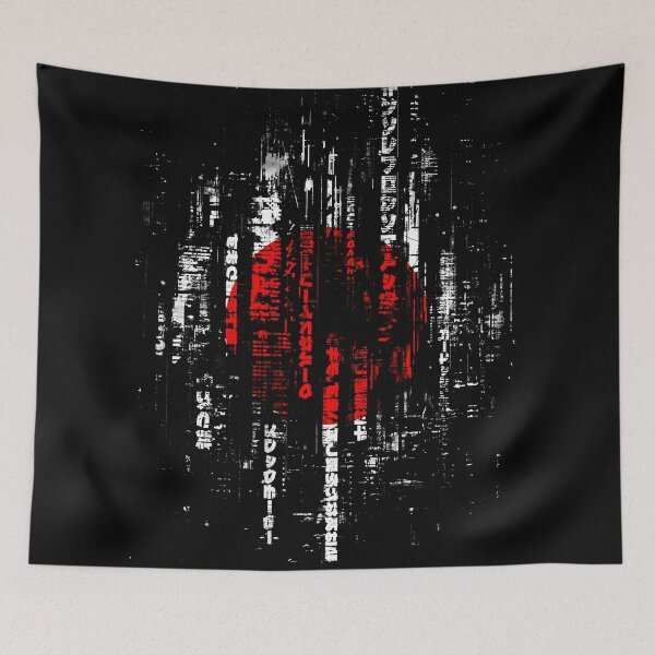Item preview, Japanese Flag - Neon Tokyo Cyberpunk Future designed and sold by Area31Studios.