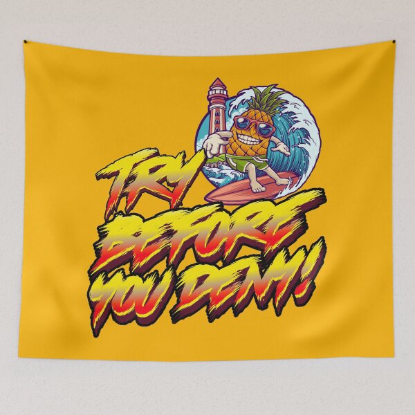 Item preview, Try before you deny - Pineapple Surfer designed and sold by YomeHayin.