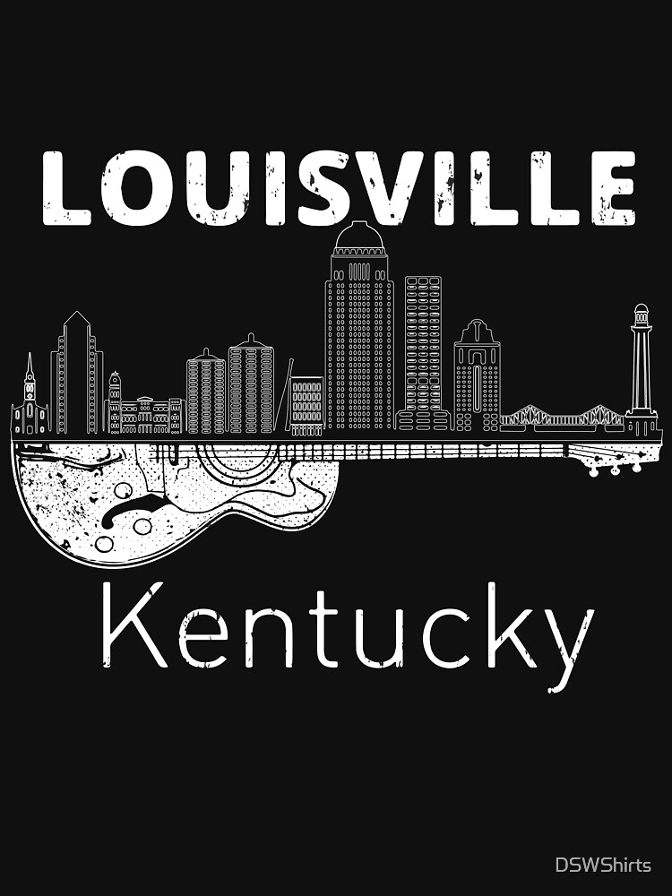 Louisville Souvenir Men Kentucky Gift Music Guitar Essential T-Shirt for  Sale by DSWShirts