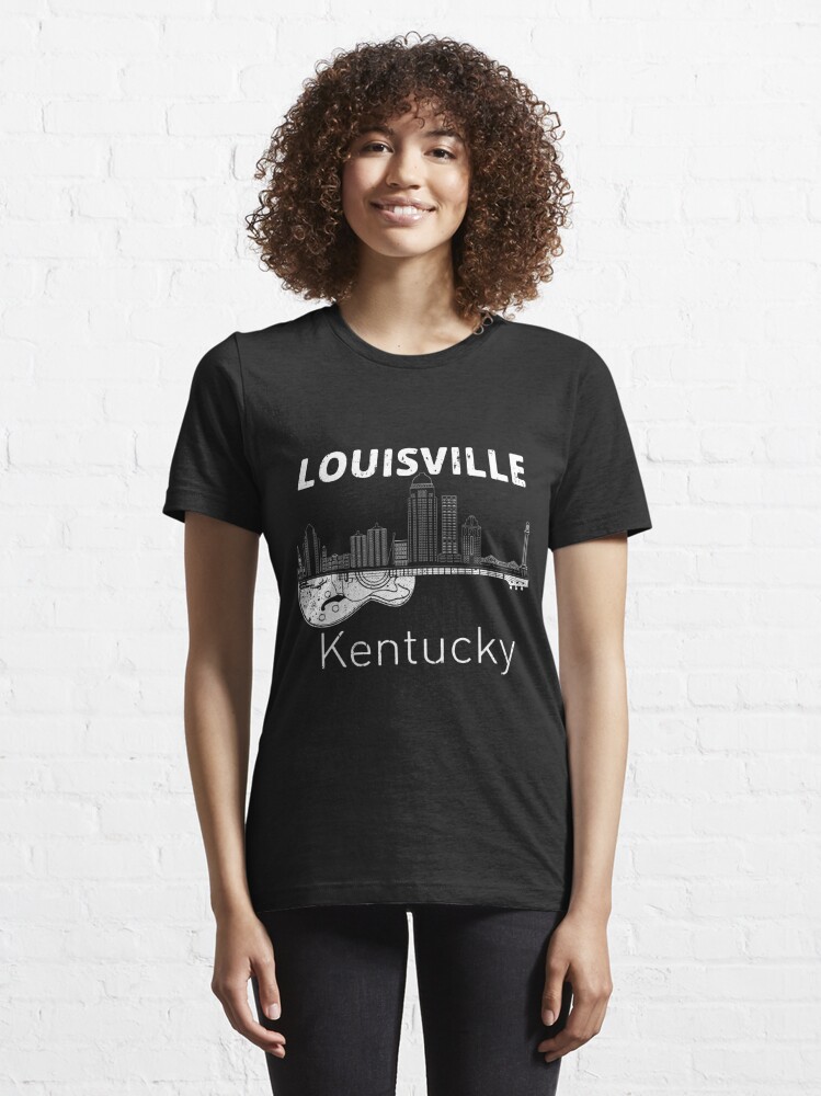 Louisville Souvenir Men Kentucky Lover Music Guitar T-Shirt