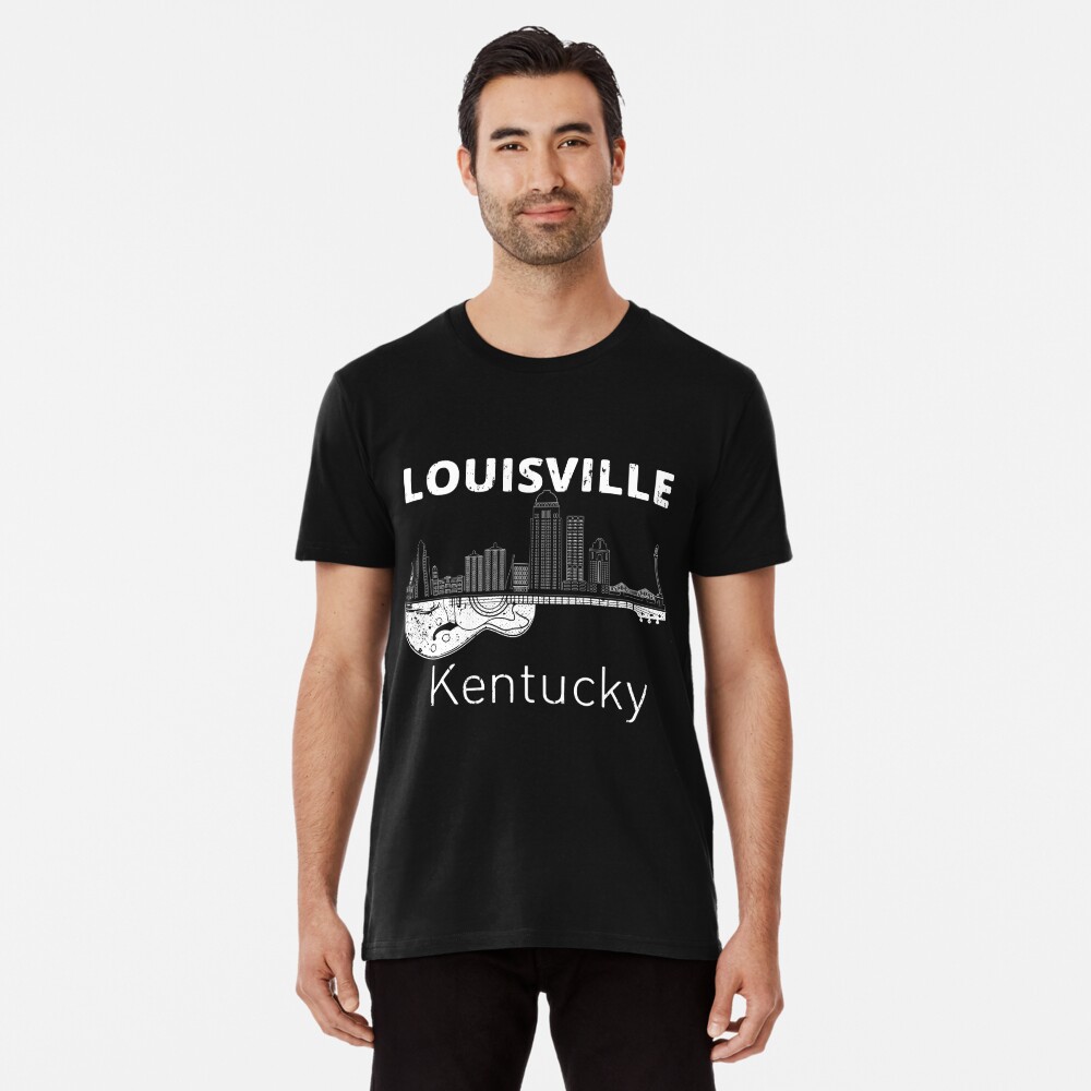 Louisville Souvenir Men Kentucky Gift Music Guitar Essential T-Shirt for  Sale by DSWShirts