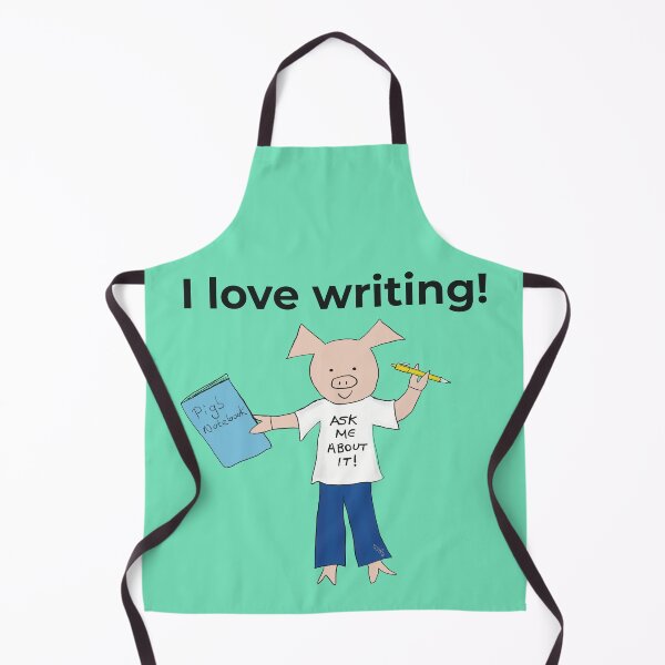 Item preview, I love writing! Left handed writer. Introverts designed and sold by PiggingJapan.