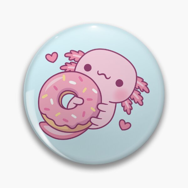 Item preview, Cute Axolotl Hugging Donut designed and sold by rustydoodle.