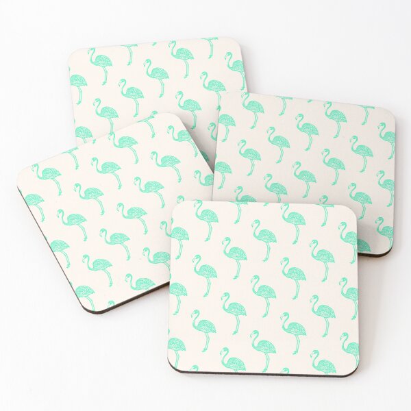 Item preview, American Flamingo (green) designed and sold by The Wallpaper Files.