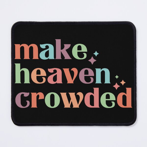 Item preview, Make Heaven Crowded Retro Colorful Christian Sticker designed and sold by KartaAntika.