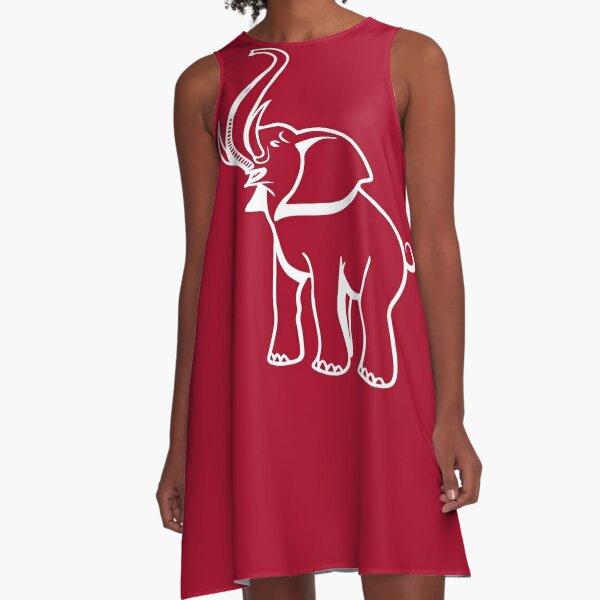 Delta Sigma Theta Red & White Color Block Dress