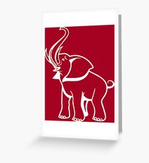 Delta Elefant Sigma Rot Theta 2 Grußkarte
