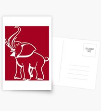 Delta Elefant Sigma Rot Theta 2 Postkarten