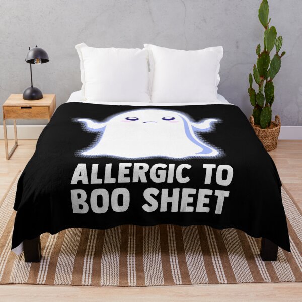 Item preview, Allergic To Boo Sheet designed and sold by therocketman.
