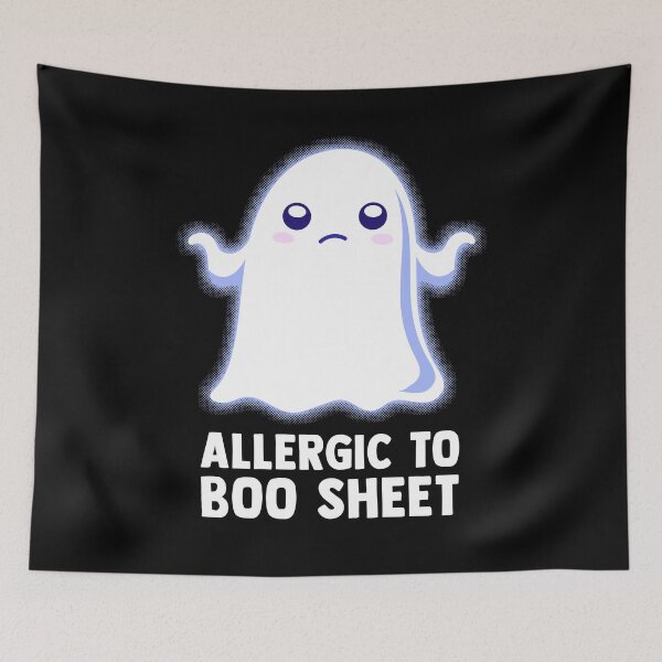Item preview, Allergic To Boo Sheet designed and sold by therocketman.