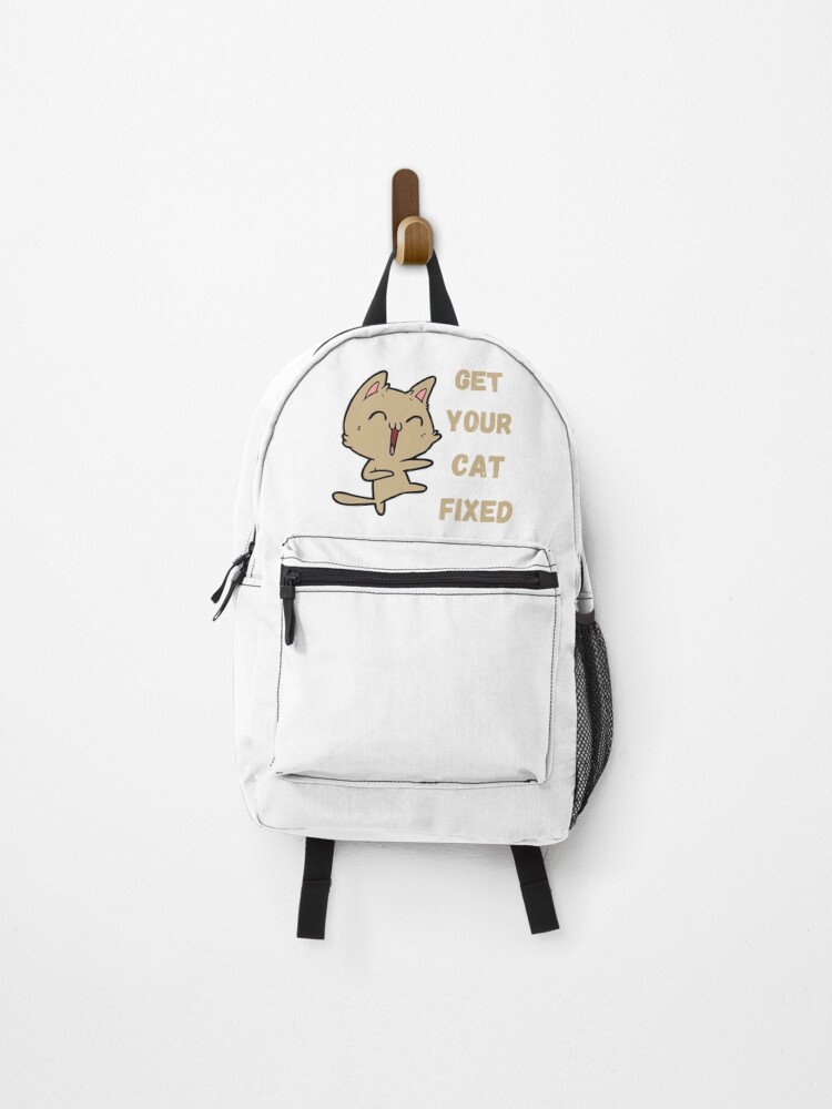 Thumbnail 1 of 3, Backpack, Get Your Cat Fixed designed and sold by OneDayCollected.