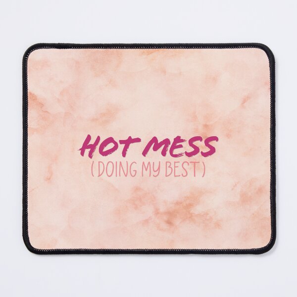 Item preview, Hot Mess - Doing My Best Blush Pink Watercolor designed and sold by Natalie du Plessis.