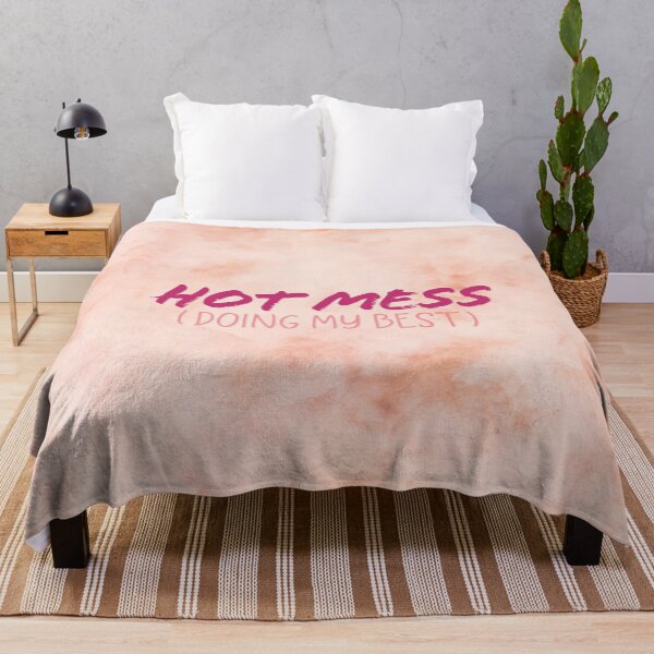 Item preview, Hot Mess - Doing My Best Blush Pink Watercolor designed and sold by Natalie du Plessis.