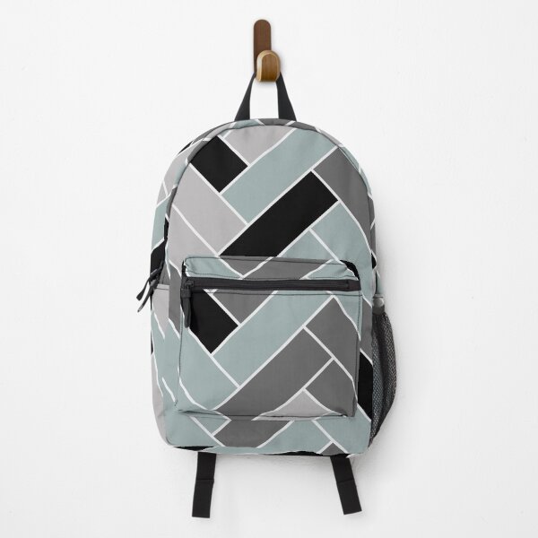Artikelvorschau, Muted Bluish Gray Black Herringbone Pattern Pairs Valspar 2023 COTY Blue Arrow 5001-3C entworfen und verkauft von ColorOfTheYears.