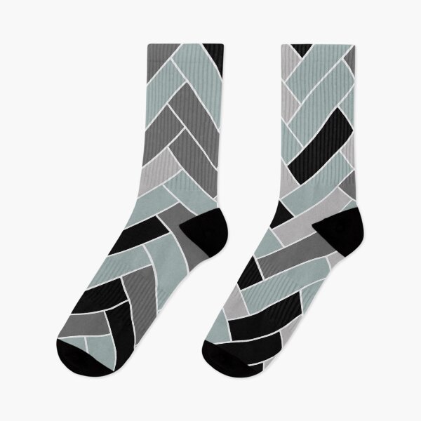 Artikelvorschau, Muted Bluish Gray Black Herringbone Pattern Pairs Valspar 2023 COTY Blue Arrow 5001-3C entworfen und verkauft von ColorOfTheYears.