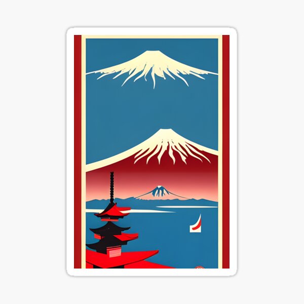 Artikel-Vorschau von Fuji-Fidschi-Japan-Plakat, designt und verkauft von REALDesign-Shop.