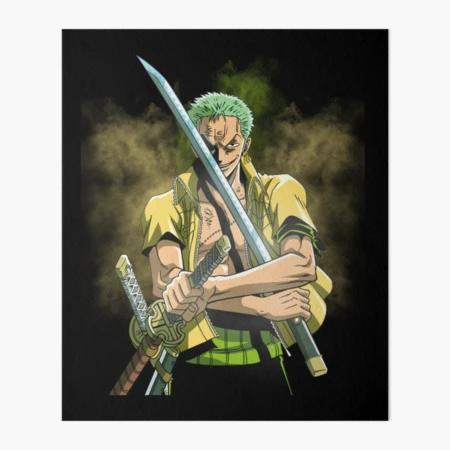 One Piece - Anime / Manga Poster / Canvas ( Roronoa Zoro 3 Sword Style )  8x10