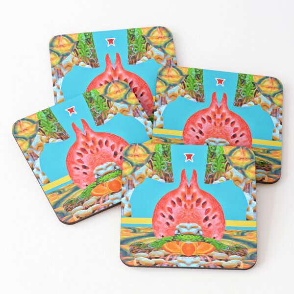 Item preview, WONDERFUL PAINTING GUAVA PINEAPPLE ORANGE & GINGERBREAD COOKIES  FOR CHRISTMAS - ABSTRACT TROPICAL FRUIT COCKTAIL FROM ARUBA - ARUBA FLAG - ARUBA, ONE HAPPY ISLAND! designed and sold by Ralek.