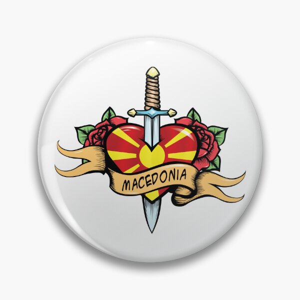 Item preview, Retro Love Macedonia Flag designed and sold by RahallusNtx.