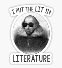 Pegatina Puse La Lit en Literatura.