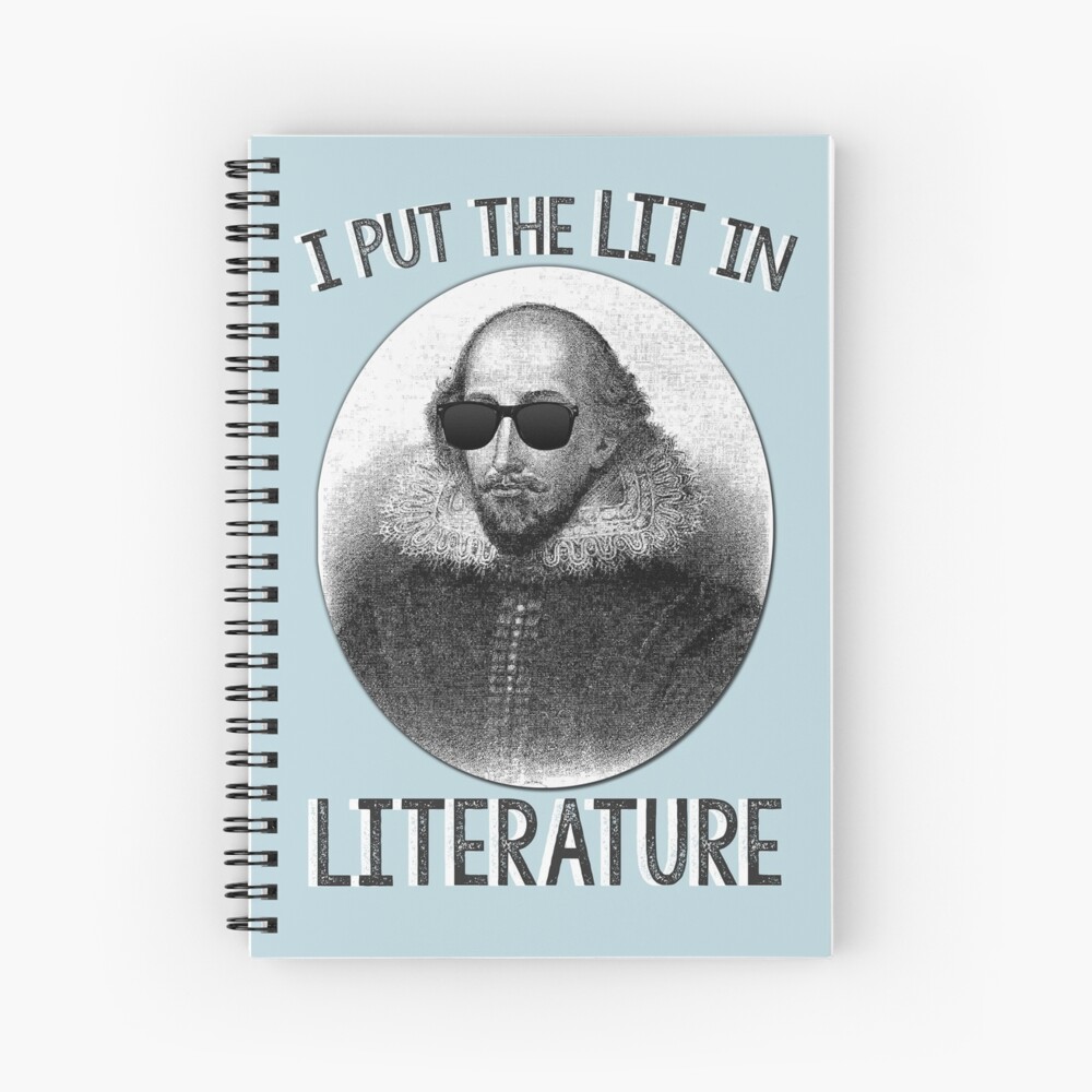 I Put The LIT In Literature. Spiral Notebook