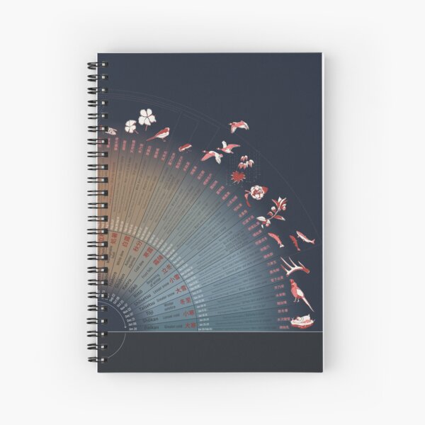 The Japanese microseasons calendar Spiral Notebook