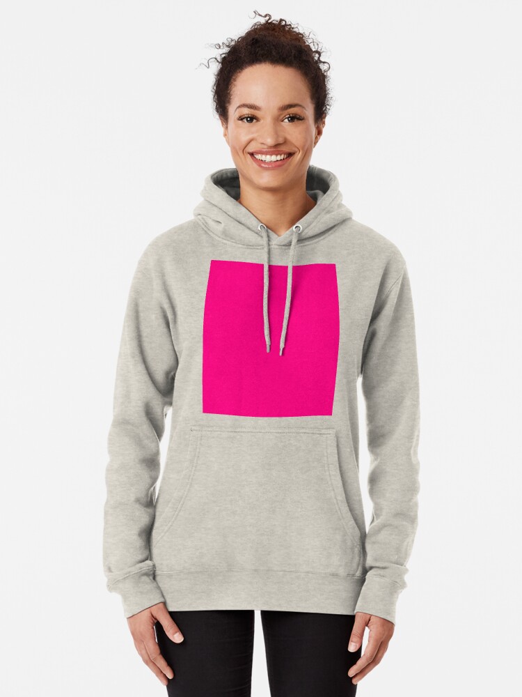 bright pink hoodie