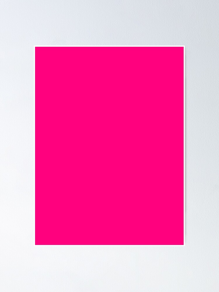 Bright Pink Poster for Sale by SolidColors